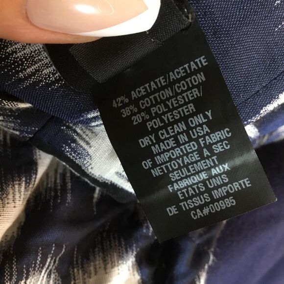 NWOT Zero Maria Cornejo Assymetric Design Blue Dress Size 4. - Picture 4 of 14